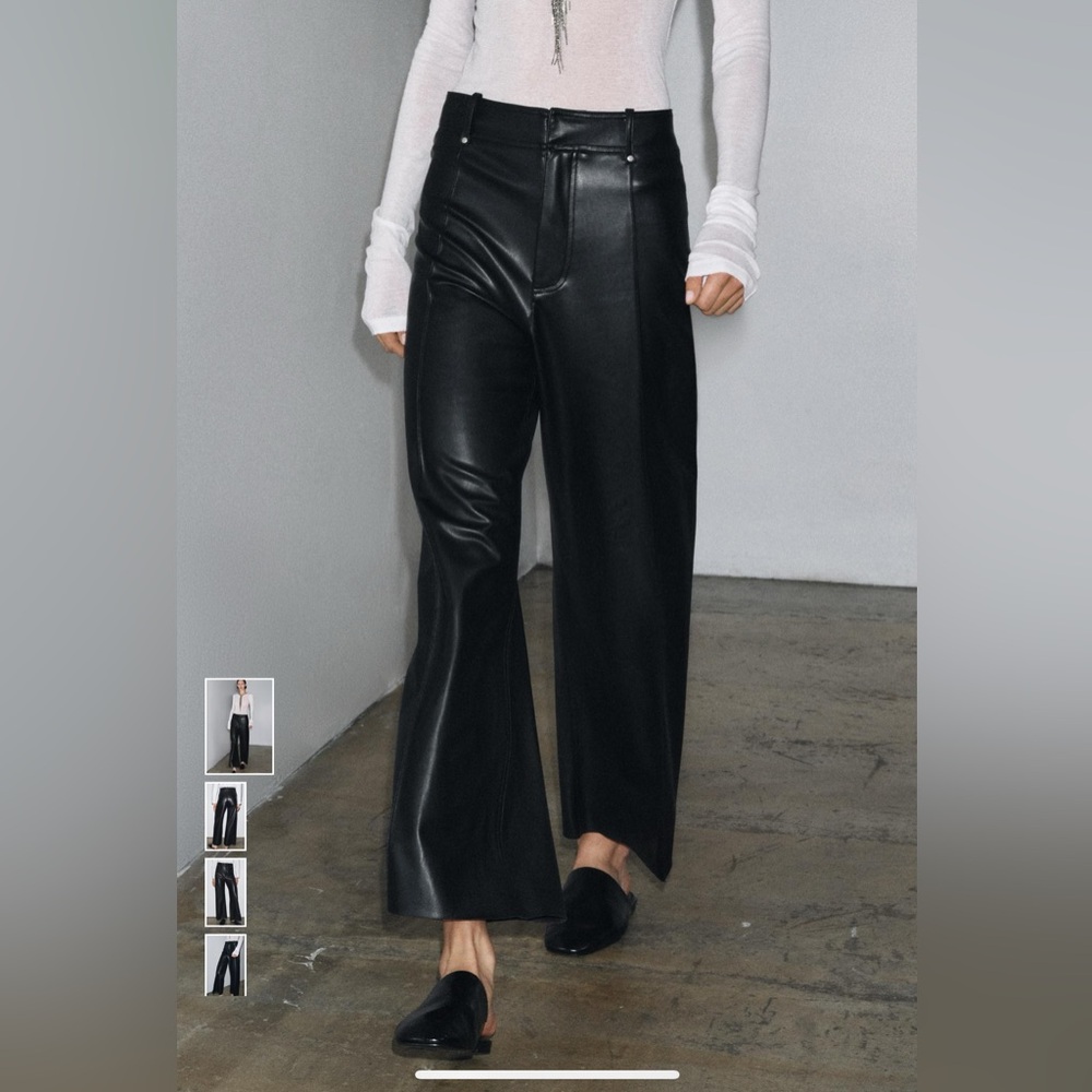 Zara Black Wide Leg Pants